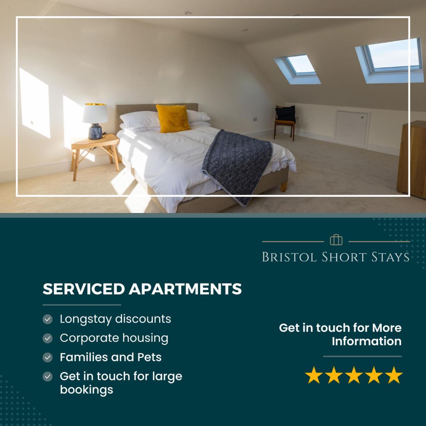 브리스틀 Amazing New 3 Double Bed House In Staple Hill! 아파트 외부 사진
